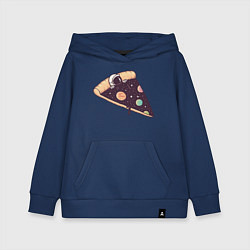 Толстовка детская хлопковая Space - Pizza, цвет: тёмно-синий