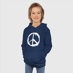 Толстовка детская хлопковая Pacific symbol white, цвет: тёмно-синий — фото 2
