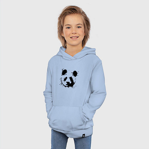 Детская толстовка-худи Прикольный панда - клякса / Мягкое небо – фото 3