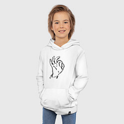 Толстовка детская хлопковая Все букет окей!, цвет: белый — фото 2