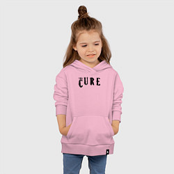 Толстовка детская хлопковая The Cure лого, цвет: светло-розовый — фото 2