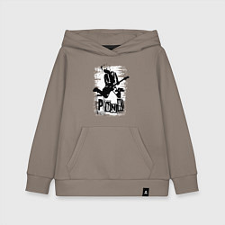 Толстовка детская хлопковая Punk jump, цвет: утренний латте