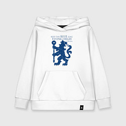 Толстовка детская хлопковая FC Chelsea Lion, цвет: белый
