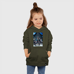 Толстовка детская хлопковая Stray Kids Thunderous, цвет: хаки — фото 2