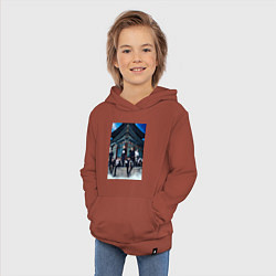 Толстовка детская хлопковая Stray Kids Thunderous, цвет: кирпичный — фото 2