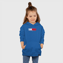 Толстовка детская хлопковая Том Вульф антибренд, цвет: синий — фото 2