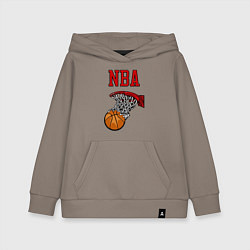 Детская толстовка-худи Basketball - NBA logo