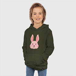Толстовка детская хлопковая Pink - Rabbit, цвет: хаки — фото 2