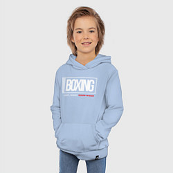 Толстовка детская хлопковая Boxing good night, цвет: мягкое небо — фото 2