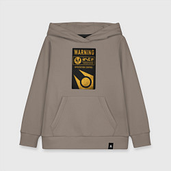Толстовка детская хлопковая Контроль заражения, цвет: утренний латте