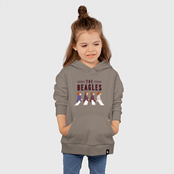 Толстовка детская хлопковая Beagles, цвет: утренний латте — фото 2