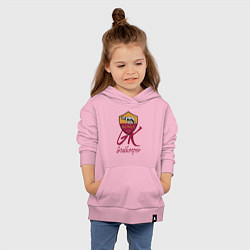 Толстовка детская хлопковая Roma - Goalkeeper - Italy, цвет: светло-розовый — фото 2