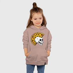 Толстовка детская хлопковая Ниндзя черепахи, цвет: пыльно-розовый — фото 2