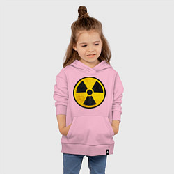 Толстовка детская хлопковая Atomic Nuclear, цвет: светло-розовый — фото 2