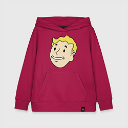 Толстовка детская хлопковая Vault boy head, цвет: маджента