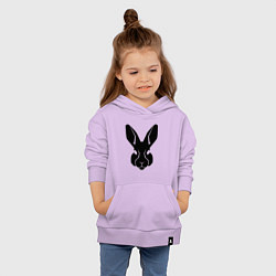 Толстовка детская хлопковая Rabbit head, цвет: лаванда — фото 2