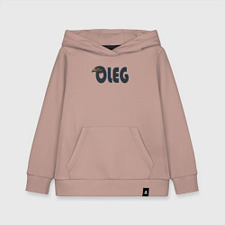 Толстовка детская хлопковая Олег орел, цвет: пыльно-розовый