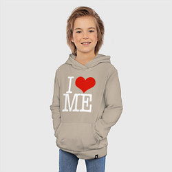Толстовка детская хлопковая I love me, цвет: миндальный — фото 2