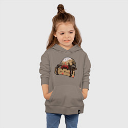 Толстовка детская хлопковая Hugs from crab, цвет: утренний латте — фото 2