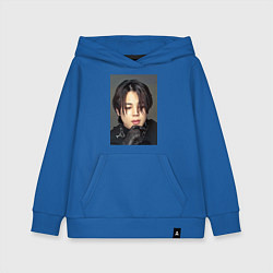 Толстовка детская хлопковая Handsome Jimin, цвет: синий