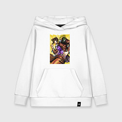 Толстовка детская хлопковая Джотаро Куджо - JoJo Bizarre Adventure, цвет: белый