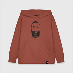 Толстовка детская хлопковая Harden beard, цвет: кирпичный