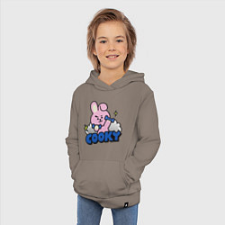 Толстовка детская хлопковая Cooky BT21 Jungkook, цвет: утренний латте — фото 2
