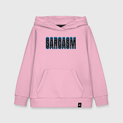 Толстовка детская хлопковая Сарказм глич, цвет: светло-розовый