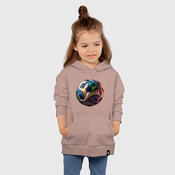 Толстовка детская хлопковая Мяч лидера, цвет: пыльно-розовый — фото 2