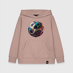 Толстовка детская хлопковая Мяч лидера, цвет: пыльно-розовый