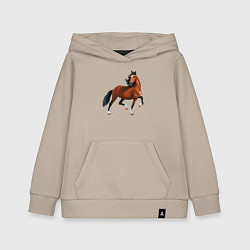 Толстовка детская хлопковая Хакнэ, цвет: миндальный