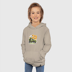 Толстовка детская хлопковая 23 февраля РСЗО, цвет: миндальный — фото 2