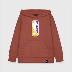 Толстовка детская хлопковая NBA Kobe Bryant, цвет: кирпичный