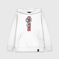 Толстовка детская хлопковая Ouroboros, цвет: белый