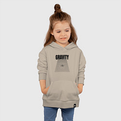 Толстовка детская хлопковая Gravity и пространственная сетка, цвет: миндальный — фото 2