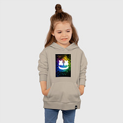 Толстовка детская хлопковая Смайлик улыбка, цвет: миндальный — фото 2