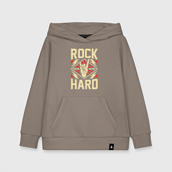 Толстовка детская хлопковая Хард-рок, цвет: утренний латте