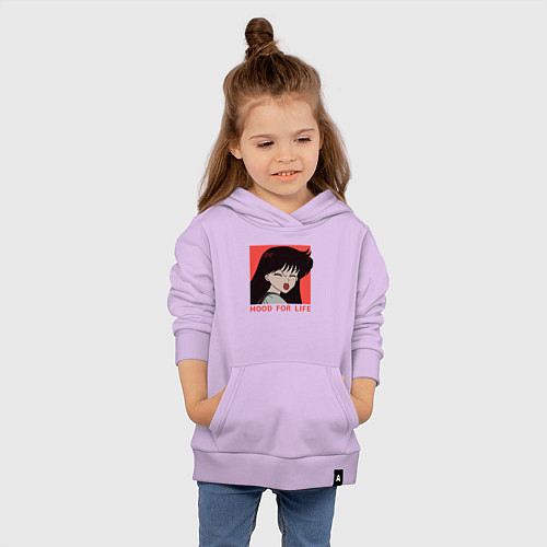 Детская толстовка-худи Рей Хино / Лаванда – фото 4