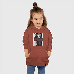 Толстовка детская хлопковая Леон с базукой - Resident, цвет: кирпичный — фото 2