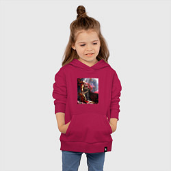 Толстовка детская хлопковая Маления из Элден Ринг, цвет: маджента — фото 2