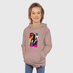 Толстовка детская хлопковая John Lennon - world legend, цвет: пыльно-розовый — фото 2