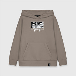 Толстовка детская хлопковая Ярость Гатса аниме, цвет: утренний латте