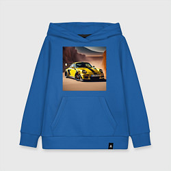 Толстовка детская хлопковая Porsche 911, цвет: синий