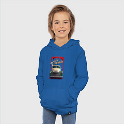 Толстовка детская хлопковая Классика автомобиль Chevrolet Thriftmaster, цвет: синий — фото 2