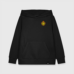 Толстовка детская хлопковая Орден отличника погранвойск - мини, цвет: черный
