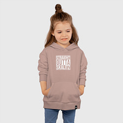 Толстовка детская хлопковая Straight outta Skalitz, цвет: пыльно-розовый — фото 2