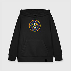 Толстовка детская хлопковая Denver Nuggets, цвет: черный