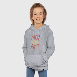 Толстовка детская хлопковая Моцарт art, цвет: меланж — фото 2