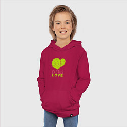 Толстовка детская хлопковая Cactus love, цвет: маджента — фото 2