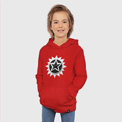 Толстовка детская хлопковая Звезда солнце, цвет: красный — фото 2